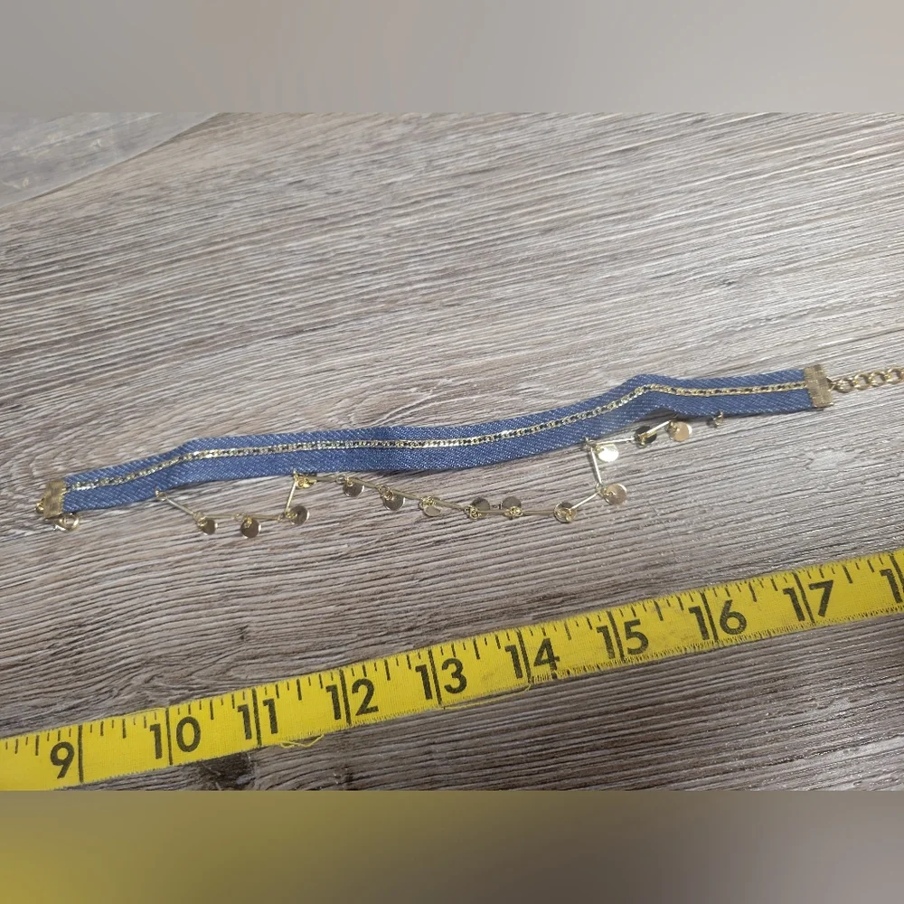 Ettika NWT‎ Blue Jean Choker Necklace
